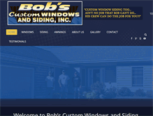 Tablet Screenshot of bobscustomwindowsandsidinginc.com